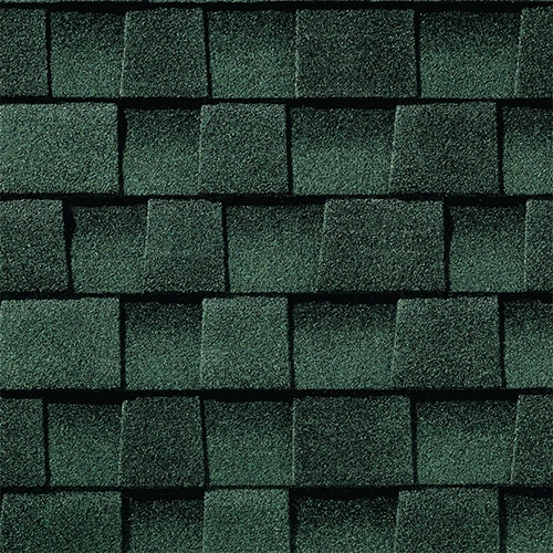 GAF Timberline HDZ — Hunter Green shingle colour sample